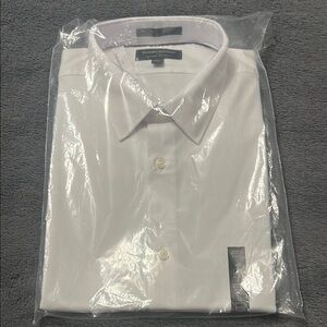 Banana Republic Slim Fit XL Wrinkle Resistant White Dress Shirt